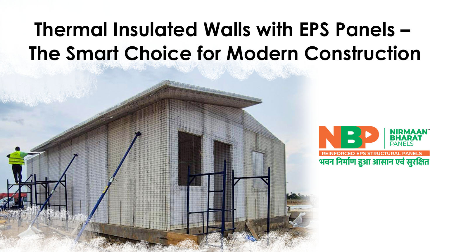 Thermal insulated wall construction using EPS Panels for energy-efficient modern buildings