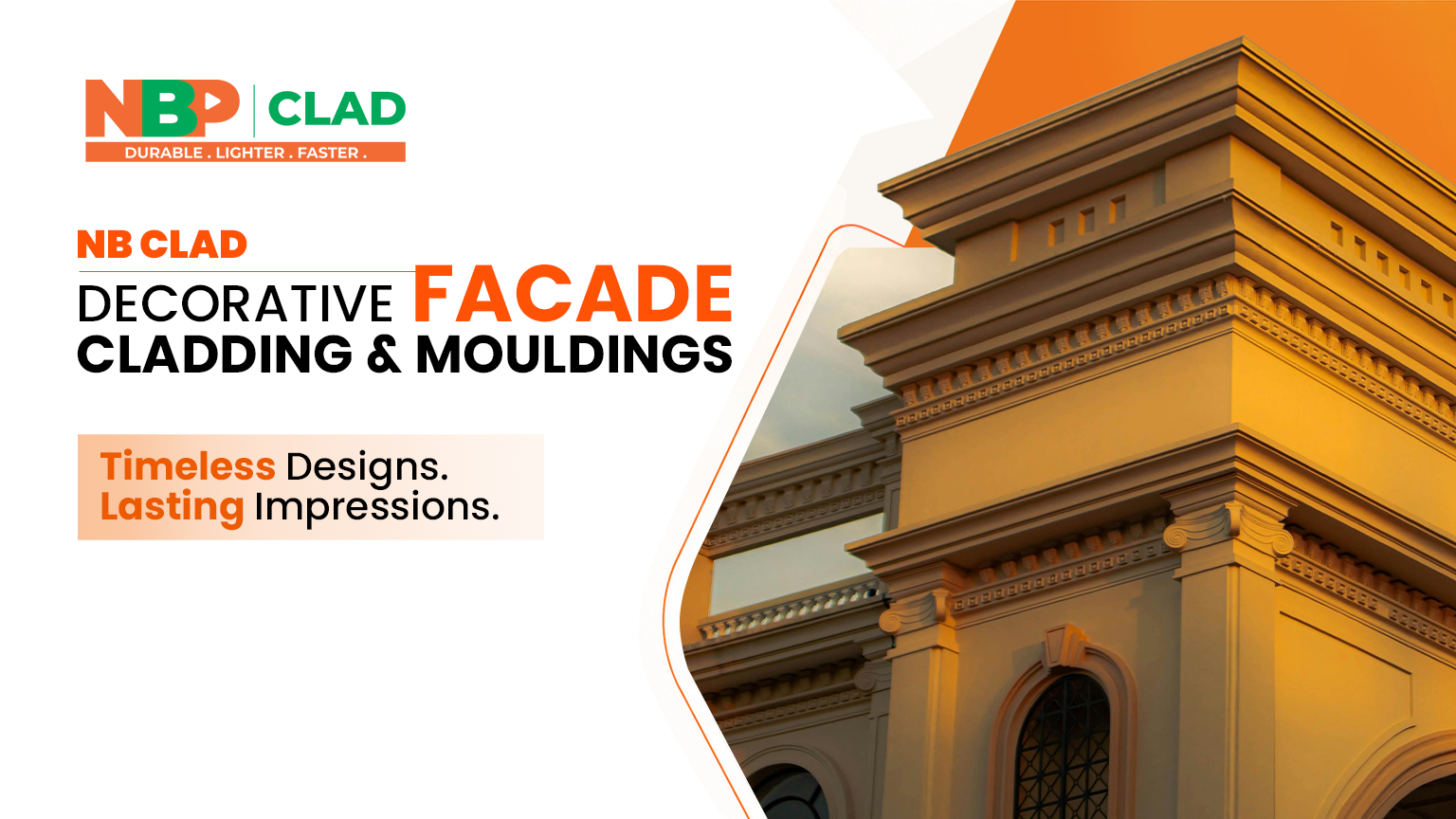 Thermocol cornice and decorative façade molding by NB Clad in Indore