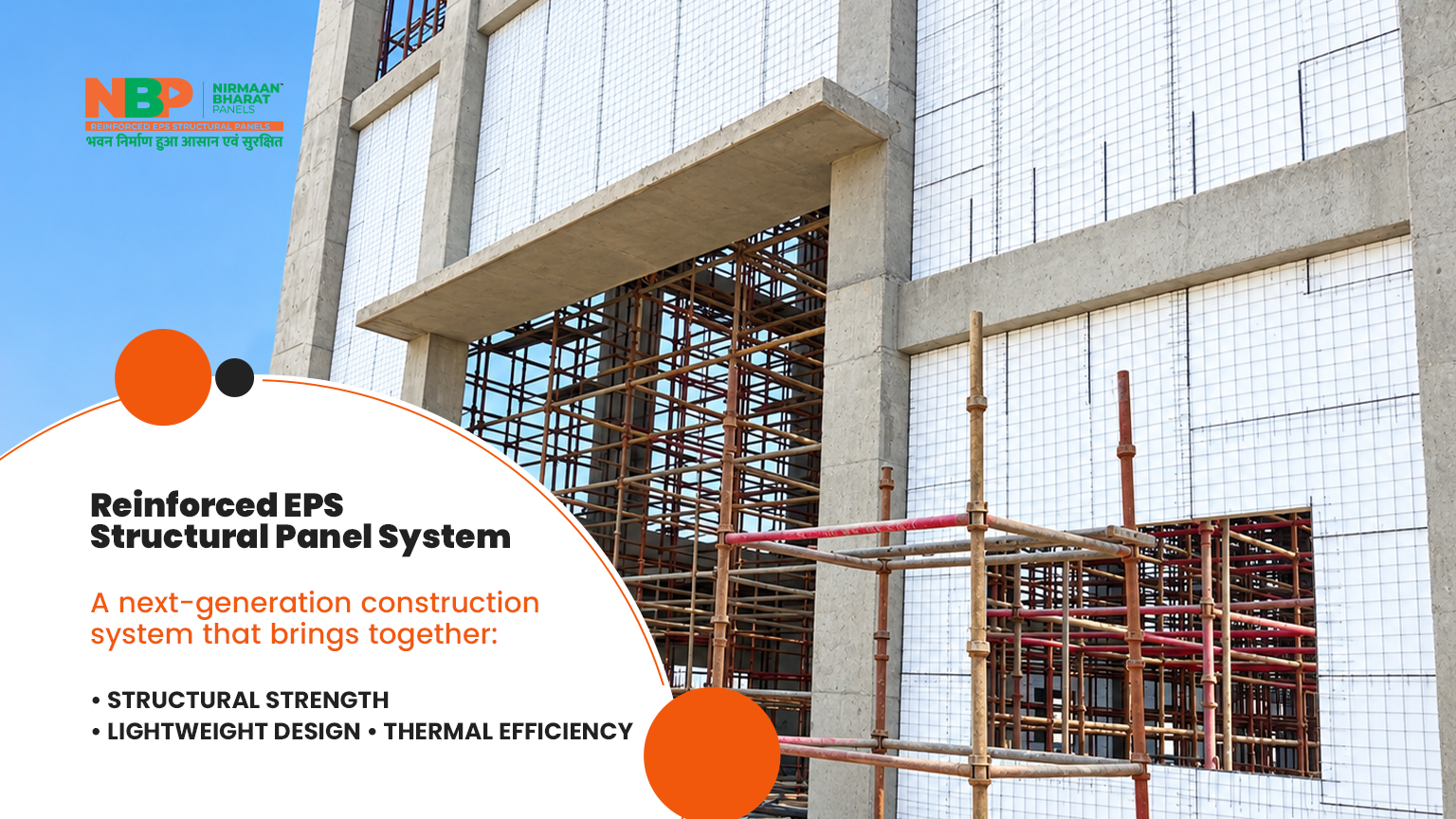 Reinforced EPS structural panel system used in modern building construction