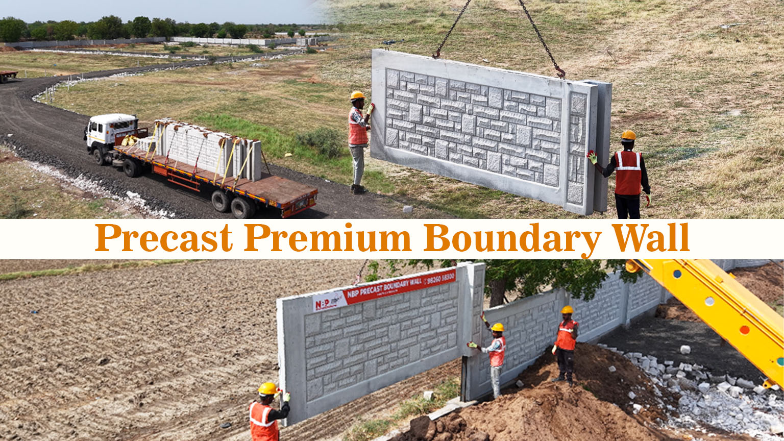 Precast boundary wall in Indore by Jain Precast